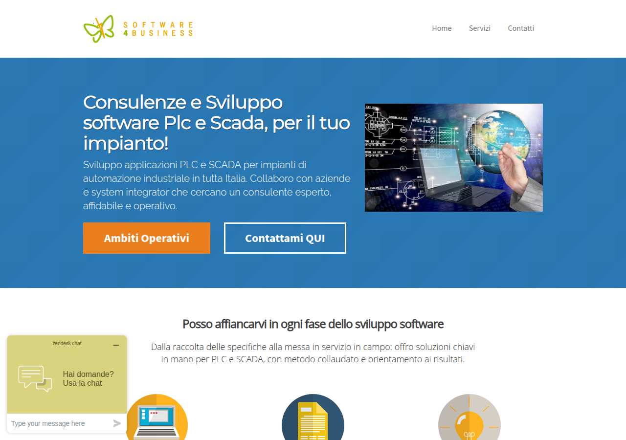The home page of Gilberto Padovani, software4b.com