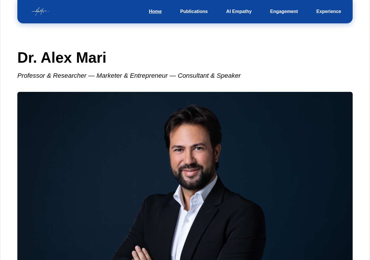 The home page of Dr. Alex Mari, alexmari.phd