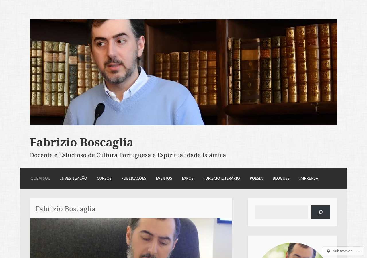 The home page of Fabrizio Boscaglia, fabrizioboscaglia.com