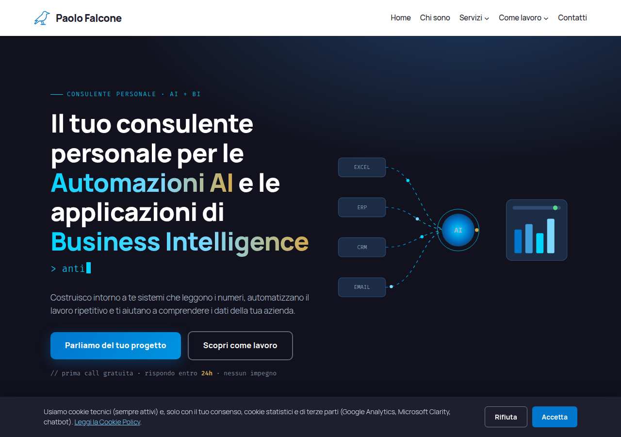 The home page of Paolo Falcone, paolofalcone.it