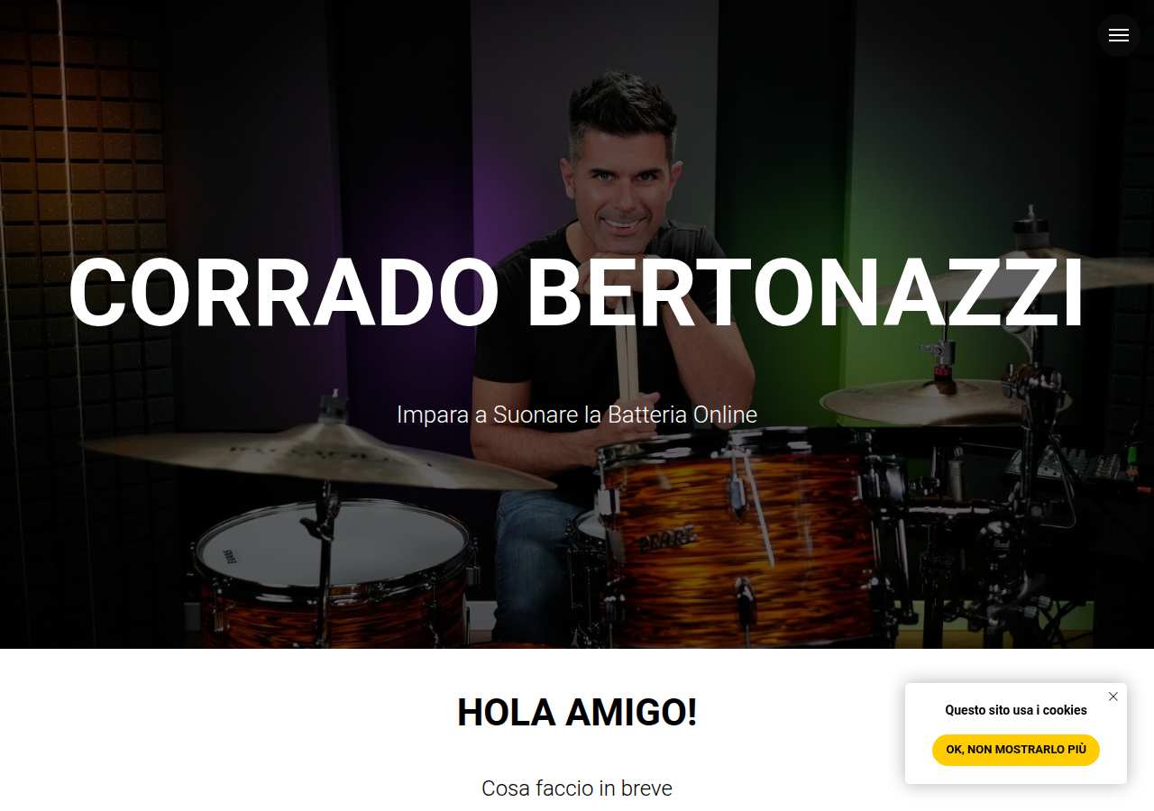 The home page of Corrado Bertonazzi, corradobertonazzi.com