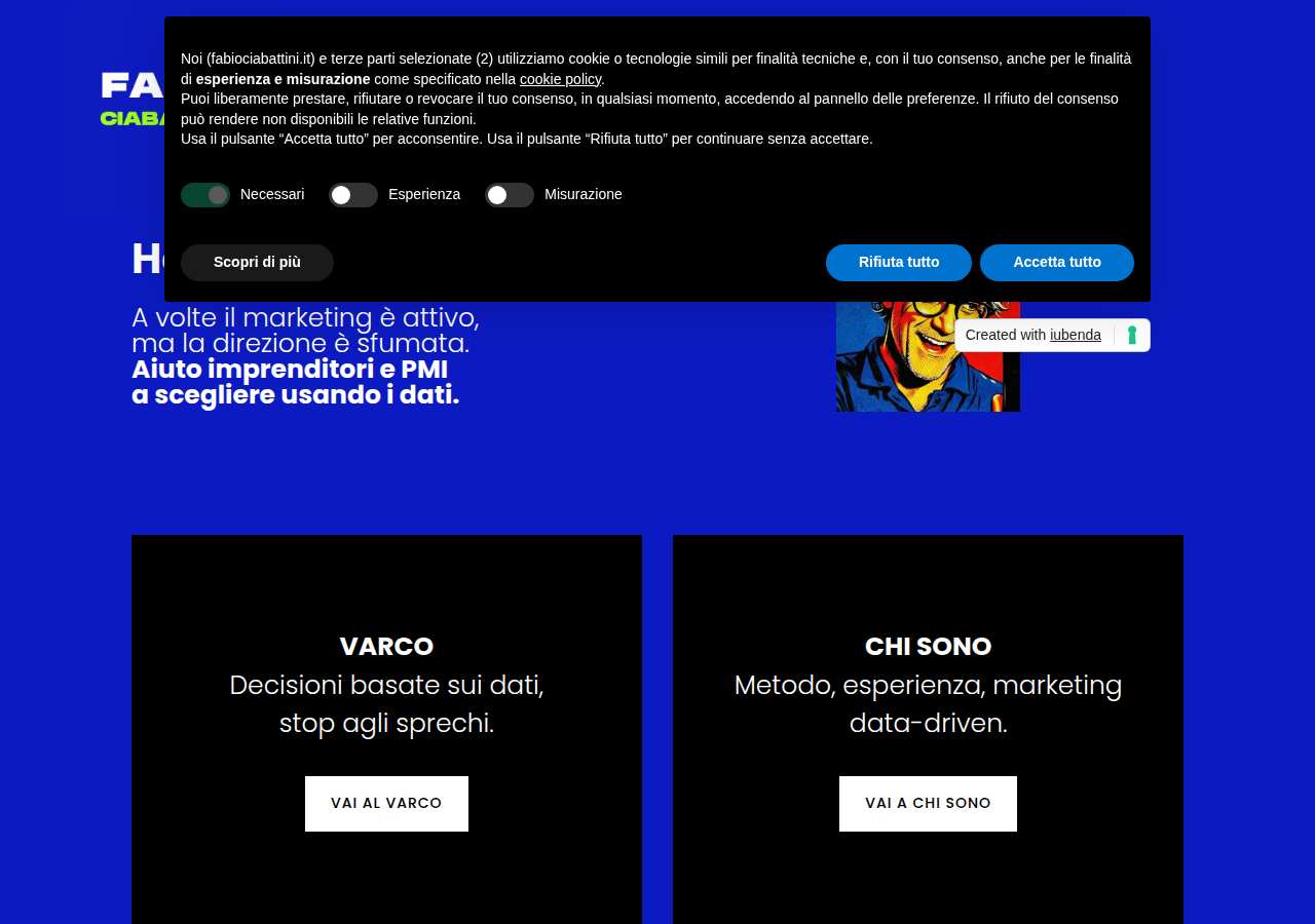 The home page of Fabio Ciabattini, fabiociabattini.it