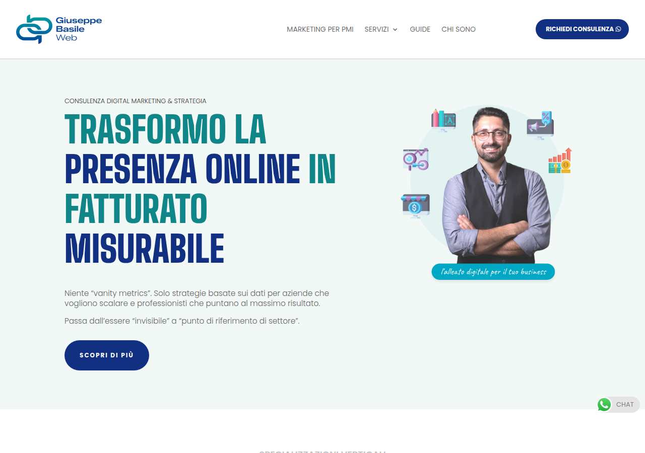 The home page of Giuseppe Basile, giuseppebasileweb.it