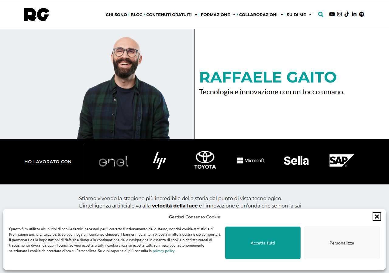 The home page of Raffaele Gaito, raffaelegaito.com