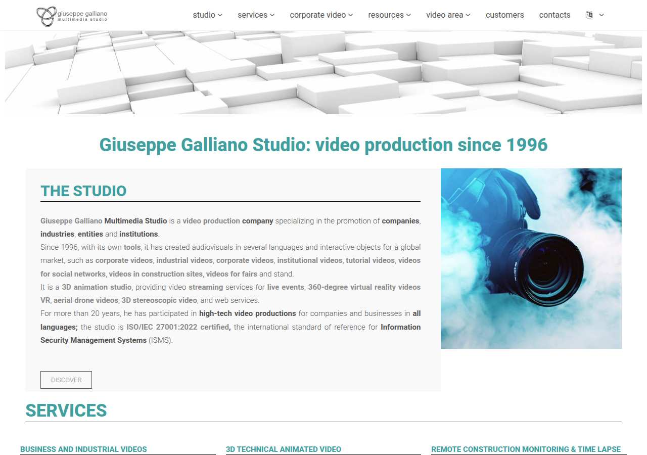 The home page of Giuseppe Galliano, giuseppegalliano.eu
