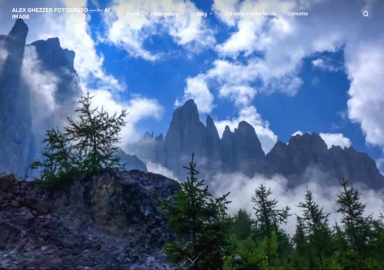 The home page of Alessandro Ghezzer, fotoagh.it