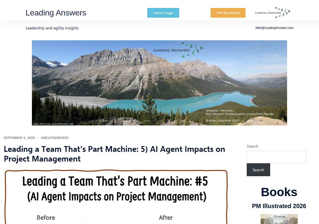 The home page of Mike Griffiths, leadinganswers.com