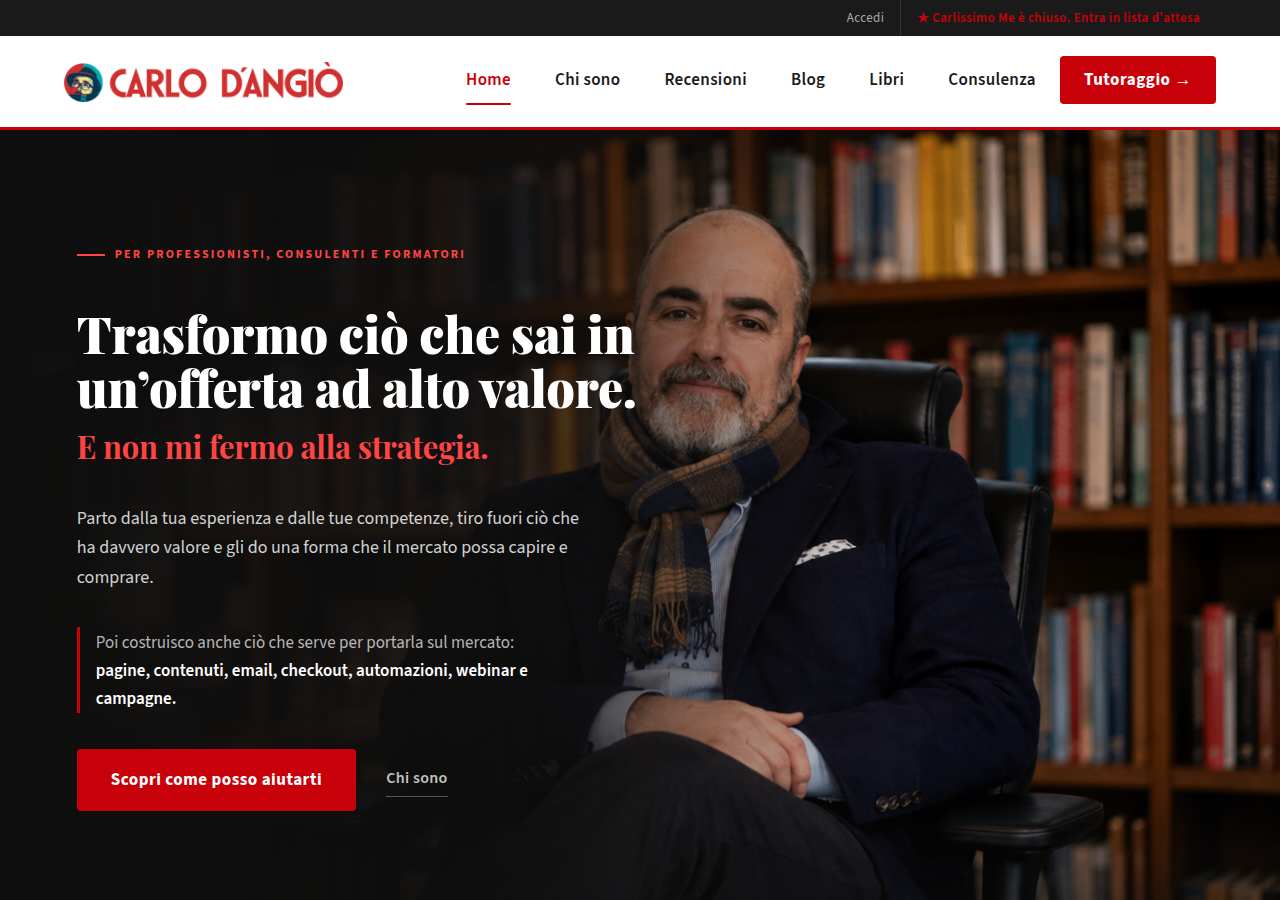 The home page of Carlo D'Angiò, carlodangio.com