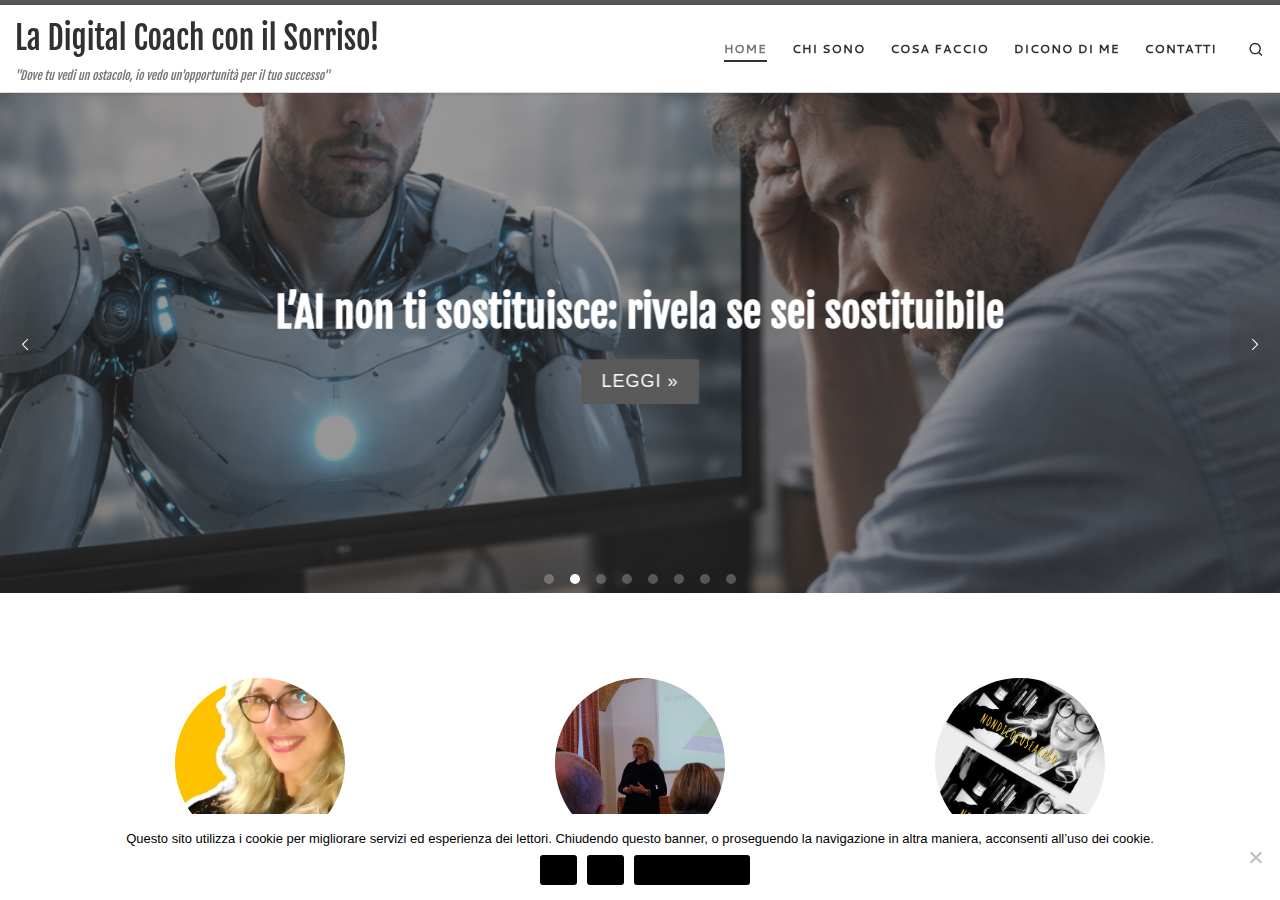 The home page of Roberta Voiglio, robertavoiglio.it