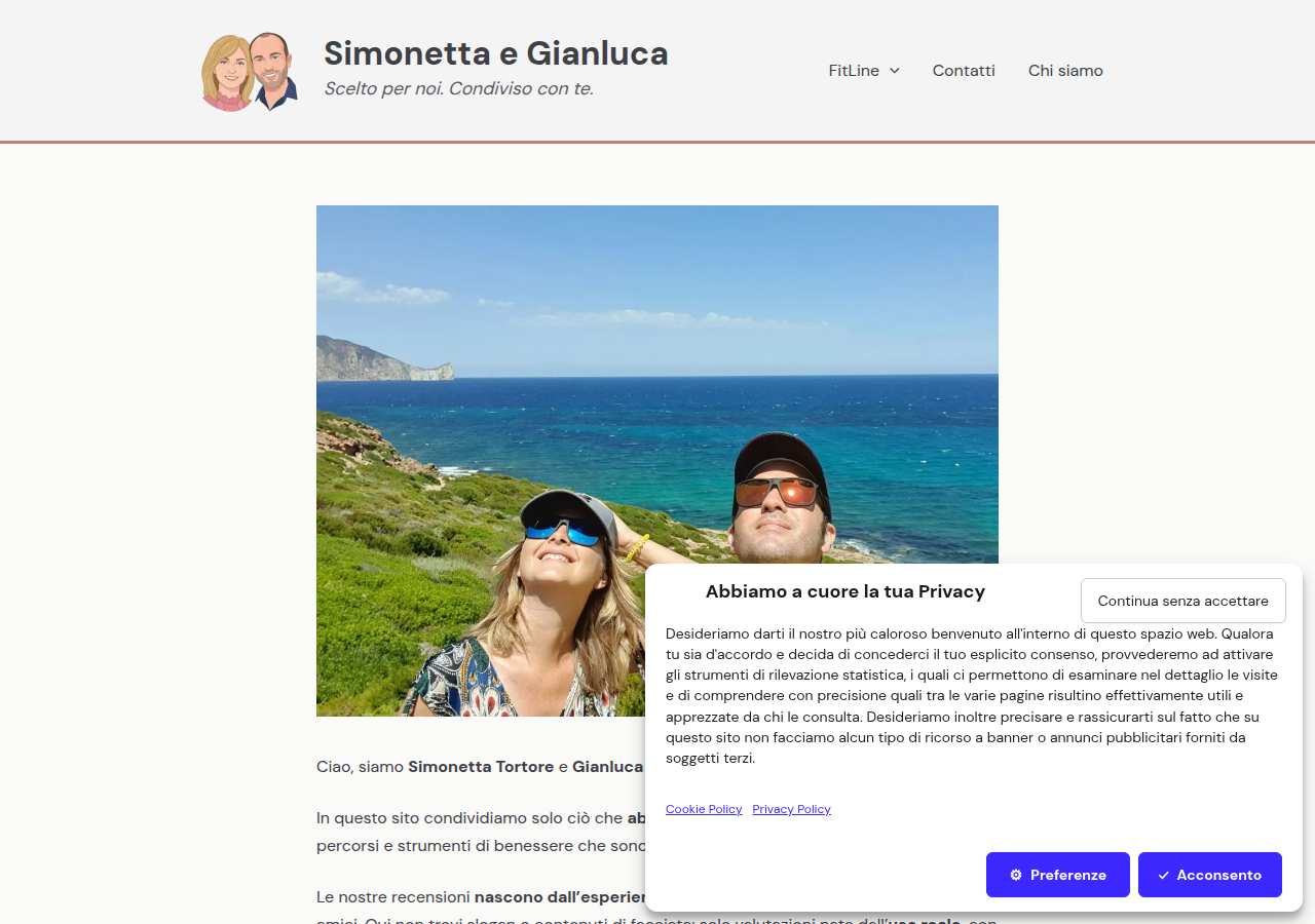 The home page of Simonetta Tortore e Gianluca Pegolo, simonettaegianluca.com